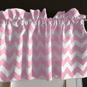 1" Chevron Print Poly Cotton Decorative Valance
